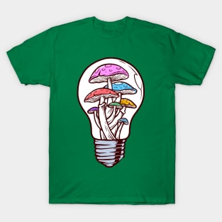 colorful light mushroom T-Shirt